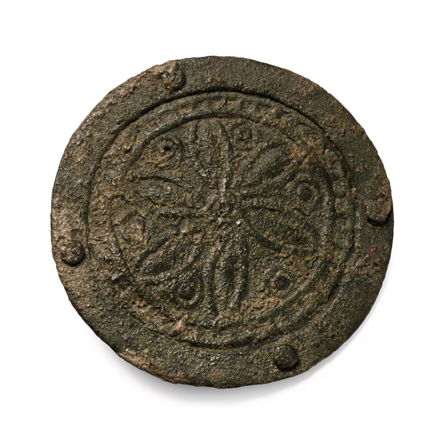 Anglo-Saxon Bronze Applied Disc Brooch