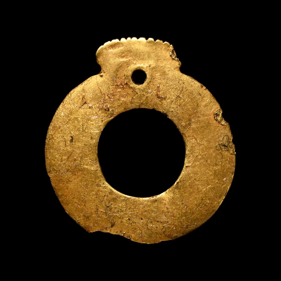 Greek Solid Gold Ring Idol