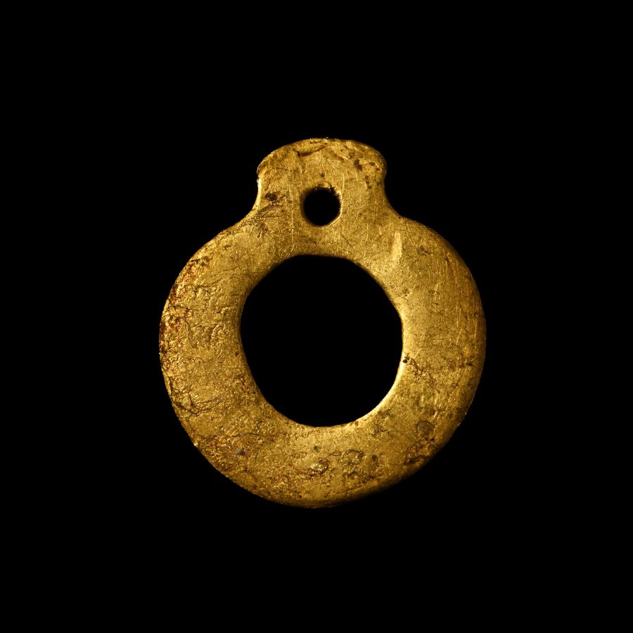 Greek Solid Gold Ring Idol