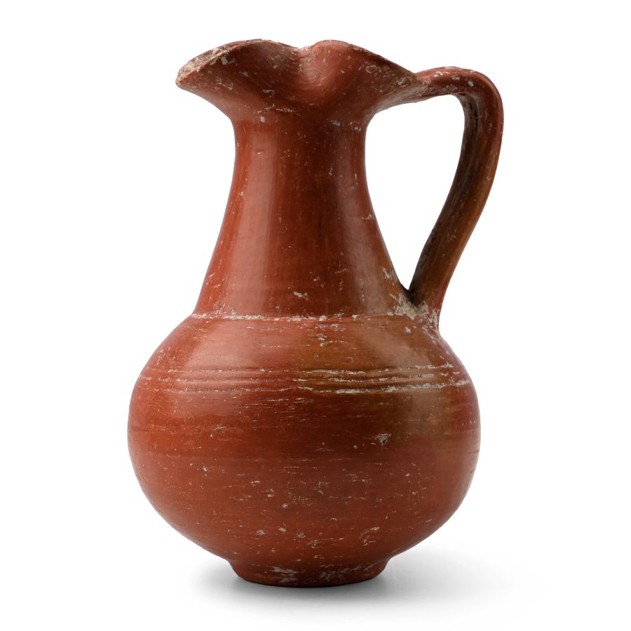 Graeco-Phoenician Glazed Terracotta Oinochoe