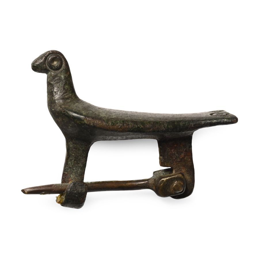 Roman Bronze Bird Brooch