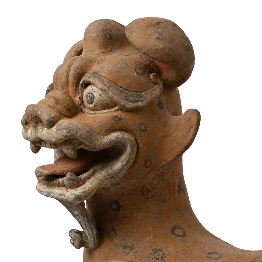 Life-Size Chinese Han Tomb Guardian Terracotta Dog