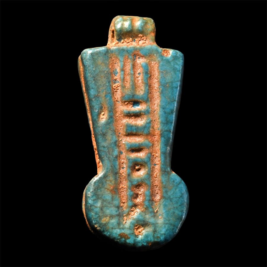 Egyptian Faience Menat Amulet