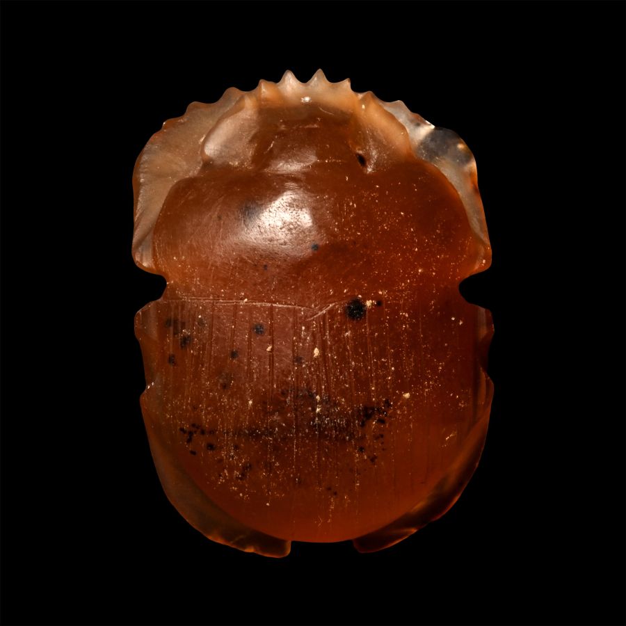 Large Egyptian Carnelian Scarab