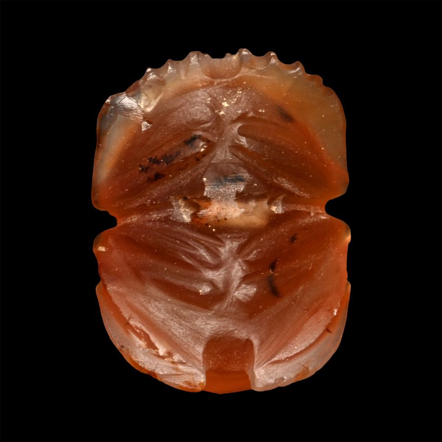 Large Egyptian Carnelian Scarab