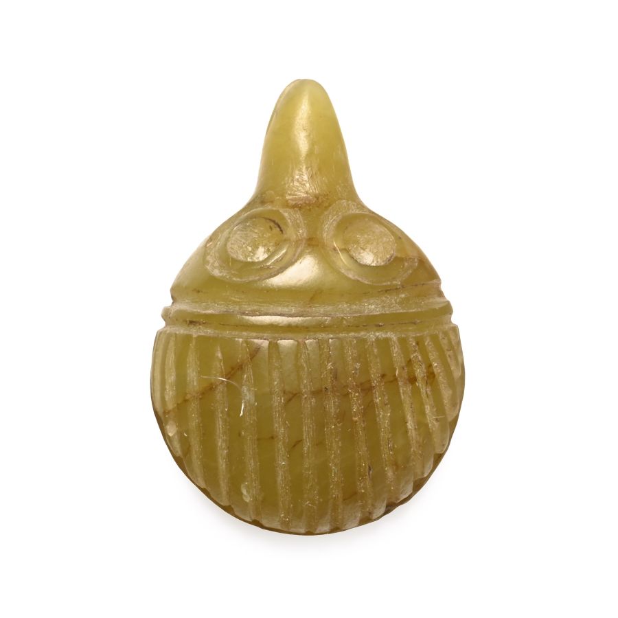 Egyptian Style Green Stone Hedgehog Amulet