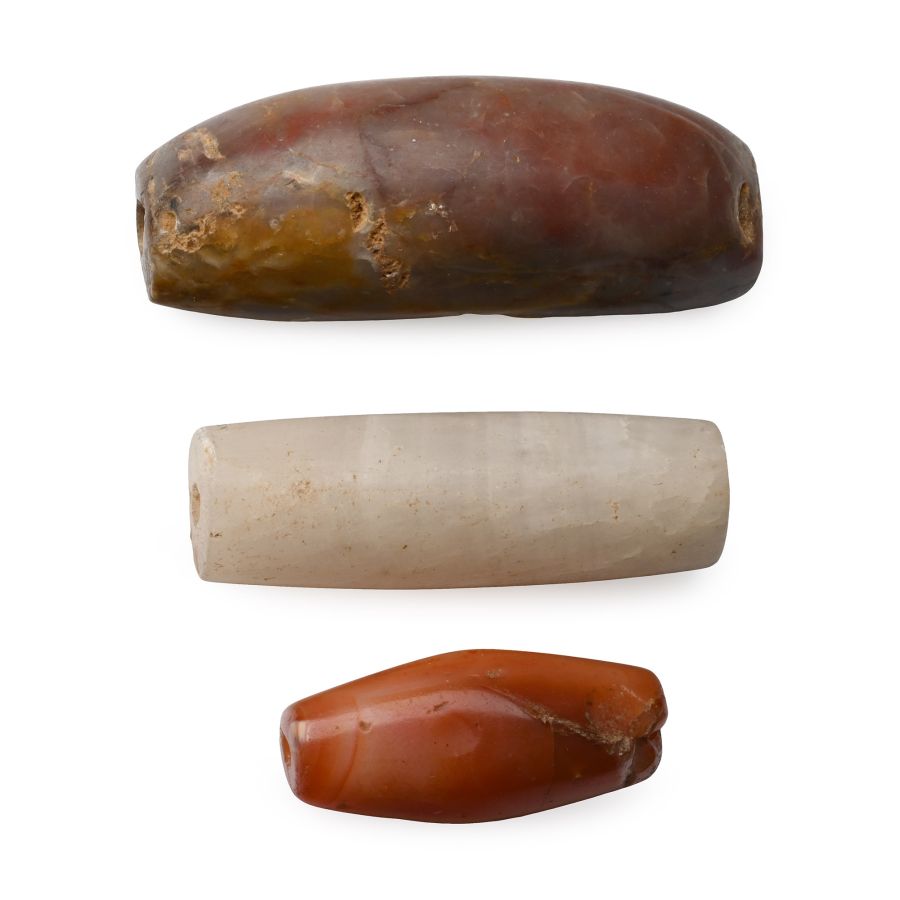 Large Bactrian Agate Bead Group