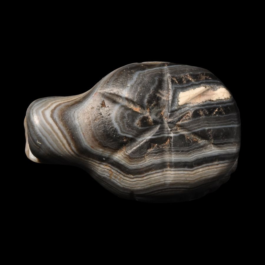 Western Asiatic Banded Agate Animal Bead