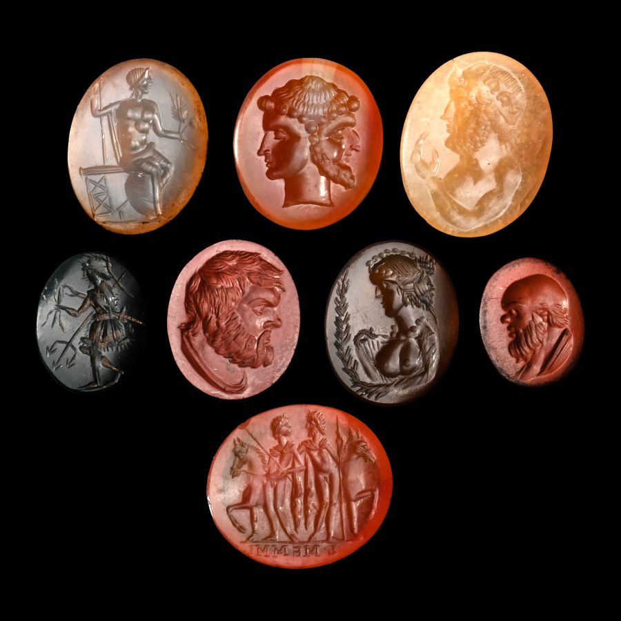 Roman and Later Hardstone Gemstone Collection