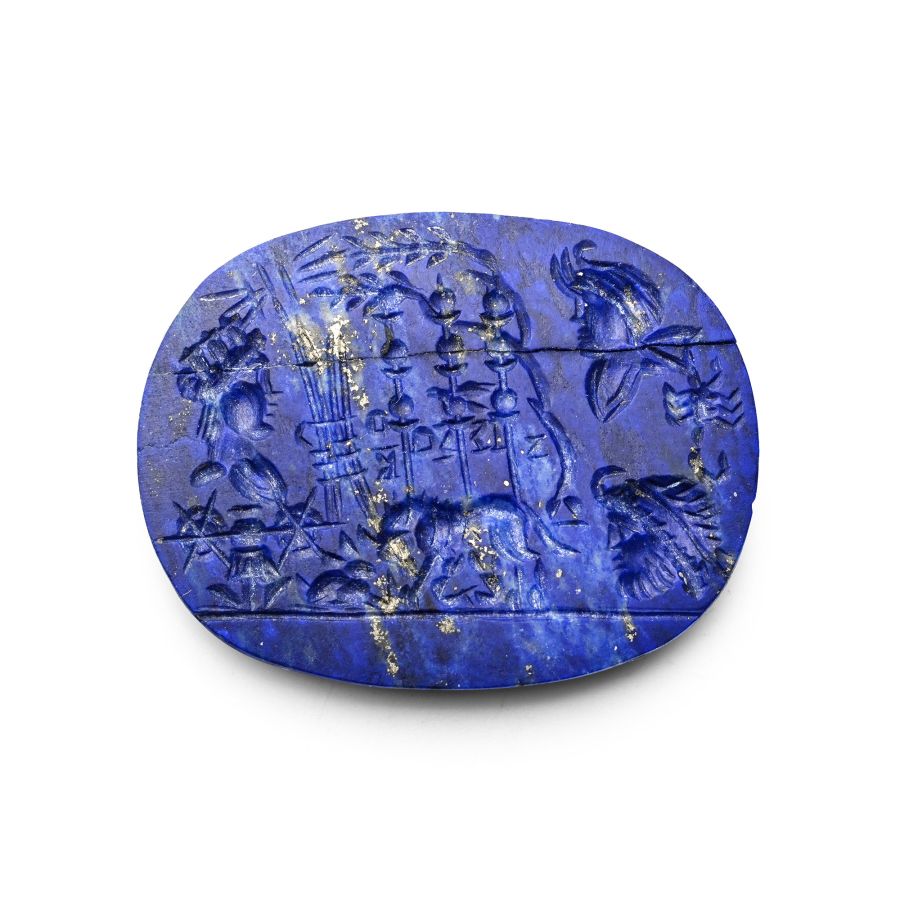 Post-Classical Lapis Lazuli Gemstone with Allegory of Roman Military Power