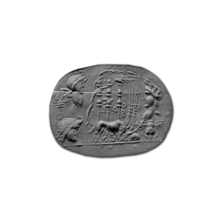 Post-Classical Lapis Lazuli Gemstone with Allegory of Roman Military Power