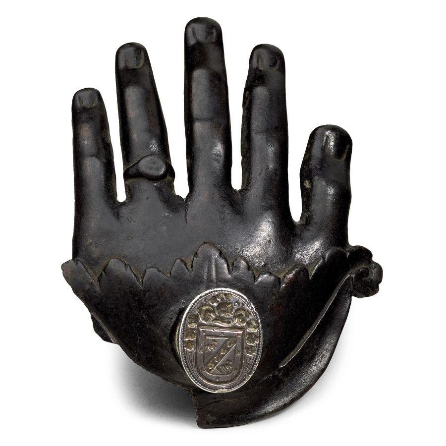 Italian Bronze Hand-Shaped Desk Seal