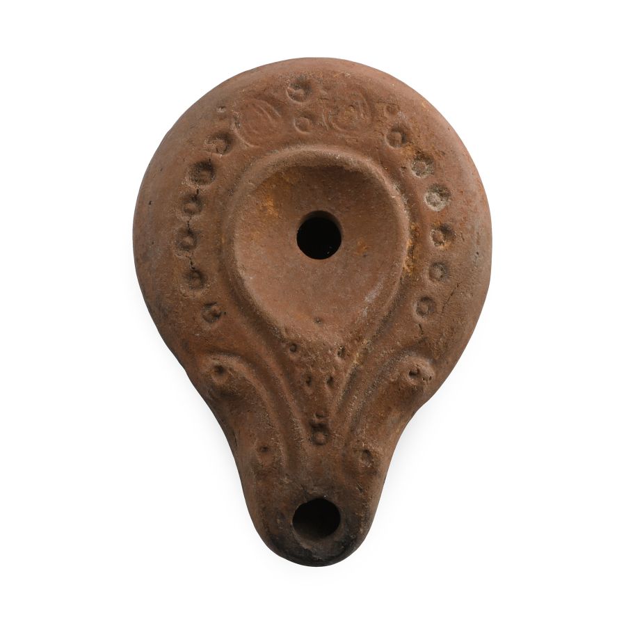 Roman Terracotta Slipper Oil Lamp