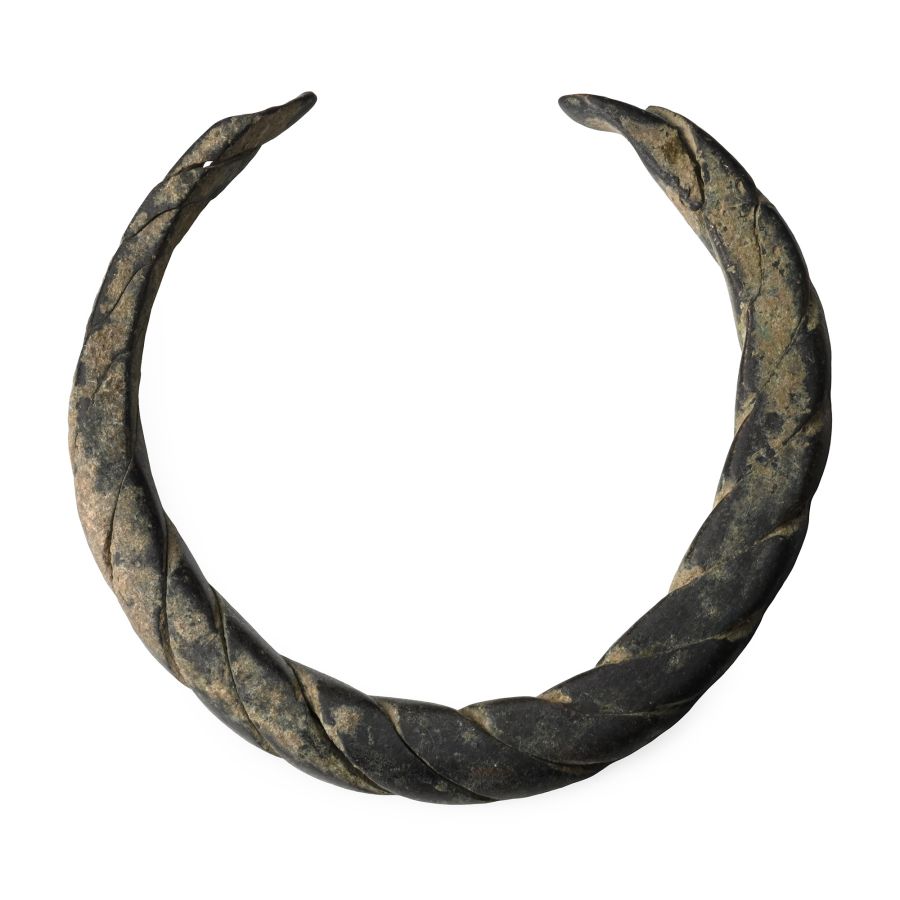 Viking Age Bronze Twisted Bar Bracelet