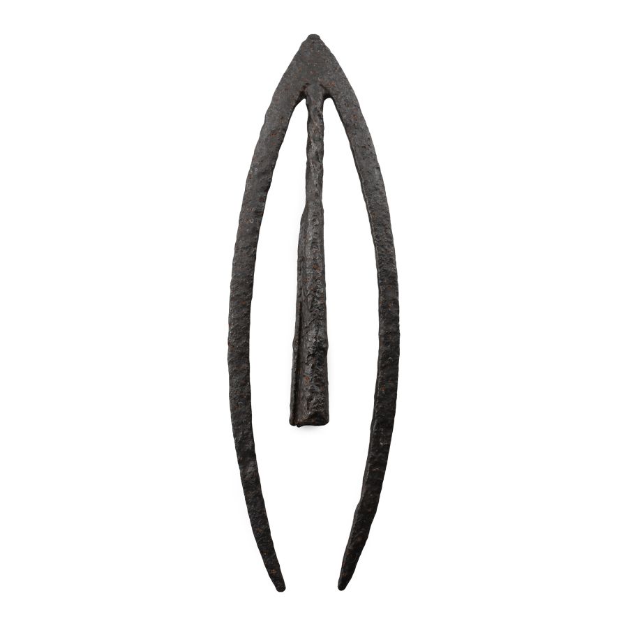 Very Large Medieval Socketted Iron Swallow-Tailed Arrowhead