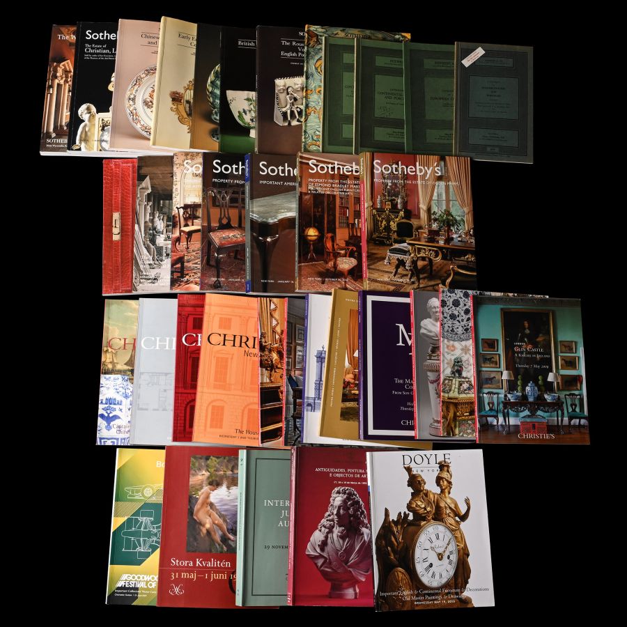 Christie's, Sotheby's and Other English, European and American Antique Art Auction Catalogues - 36 Titles
