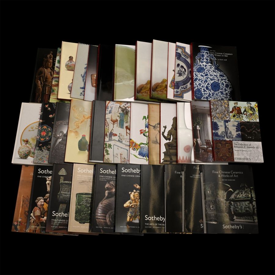 Christie's and Sotheby's Chinese and Asian Art Auction Catalogue Group - 34 Titles