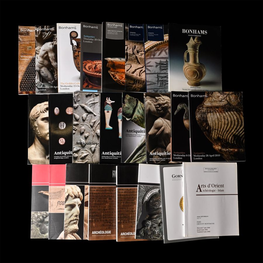 Bonhams and Pierre Berge & Associes and Other Antiquities and Ancient Art Auction Catalogue Group - 24 Titles