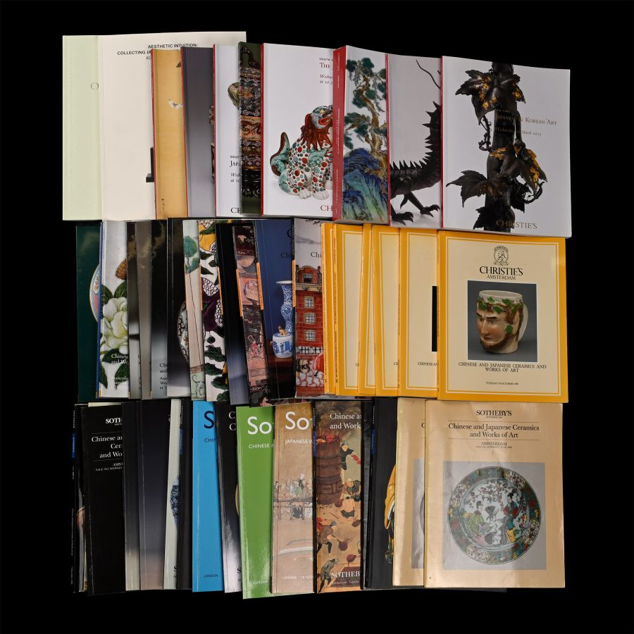 Sotheby's and Christie's Japanese and Chinese Art Auction Catalogue Group - 45 Titles