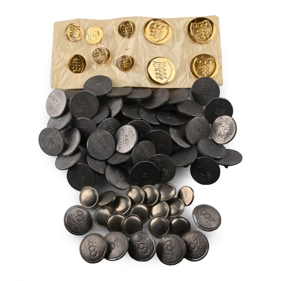 American Civil War and Other Re-enactment Pewter Button Group