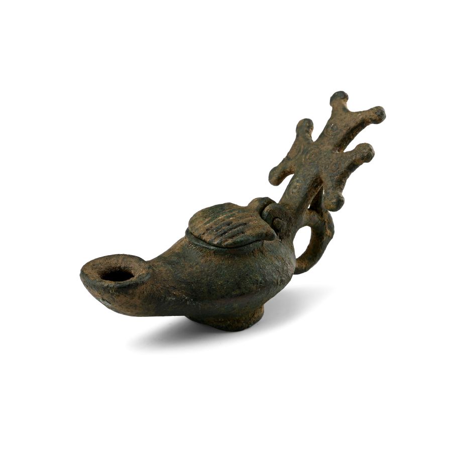 Byzantine Bronze Oil Lamp