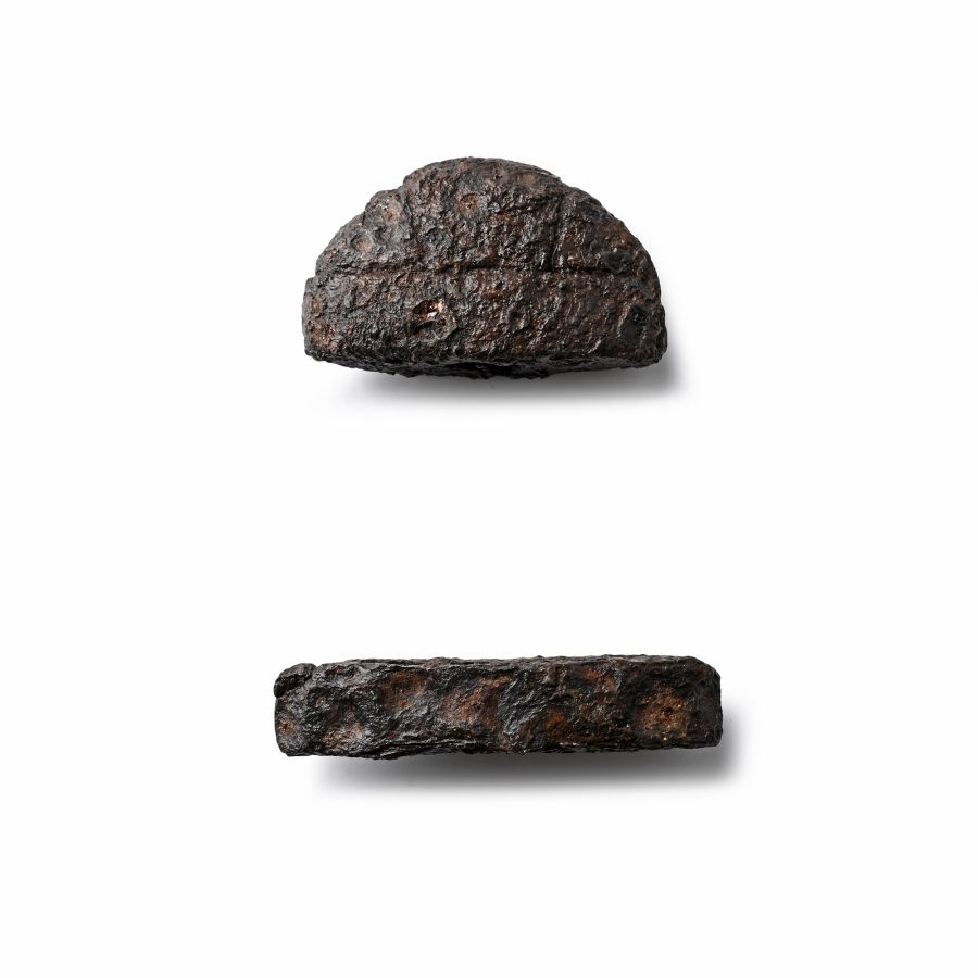 Viking Iron Sword Pommel and Lower Guard