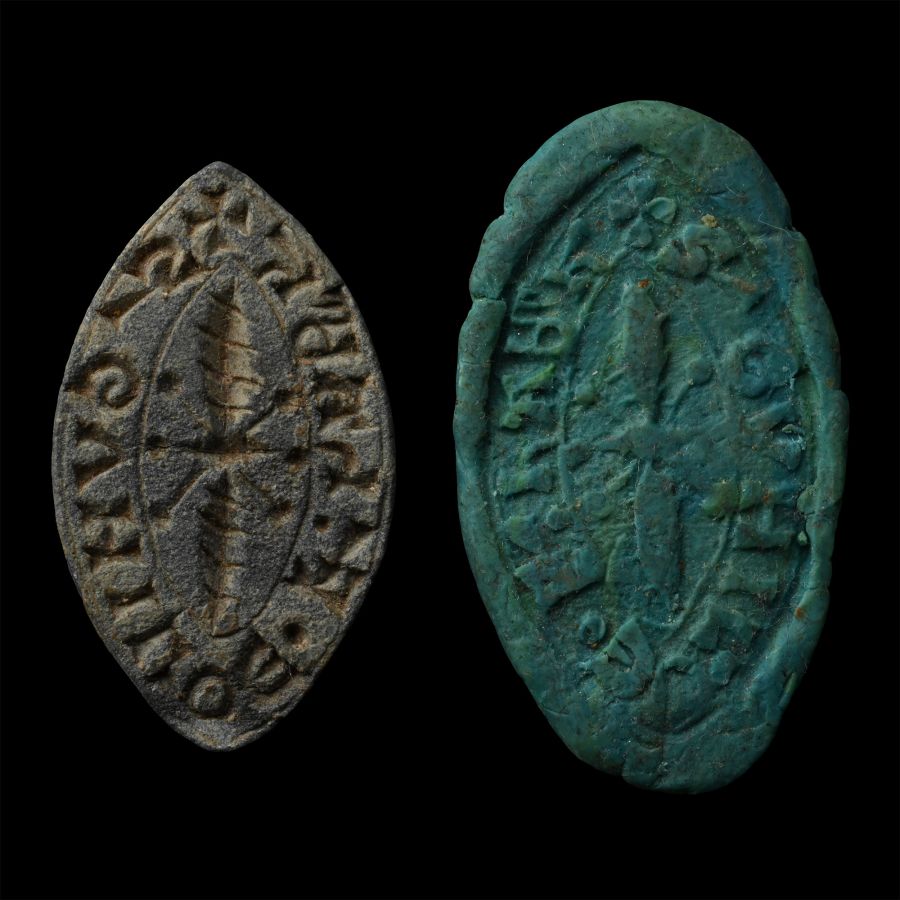 Medieval Lead Seal Matrix for Gunhild