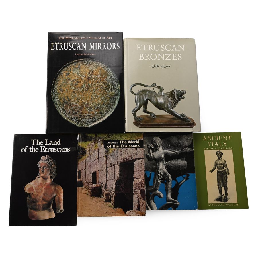 Books on Etruscan Antiquities, Ancient Art and Archaeology - 6 Titles