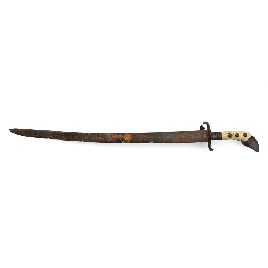 Short Sword with Bronze and Bone Hilt