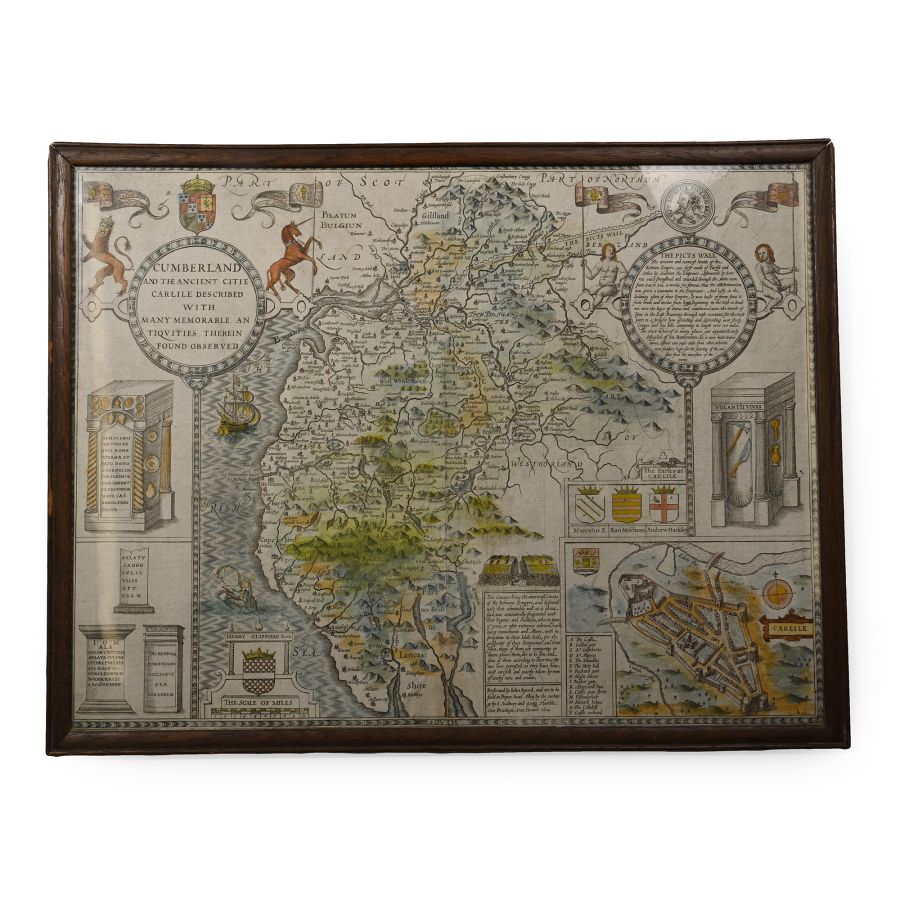 Hadrian's Wall and Roman Antiquities Map by John Speed