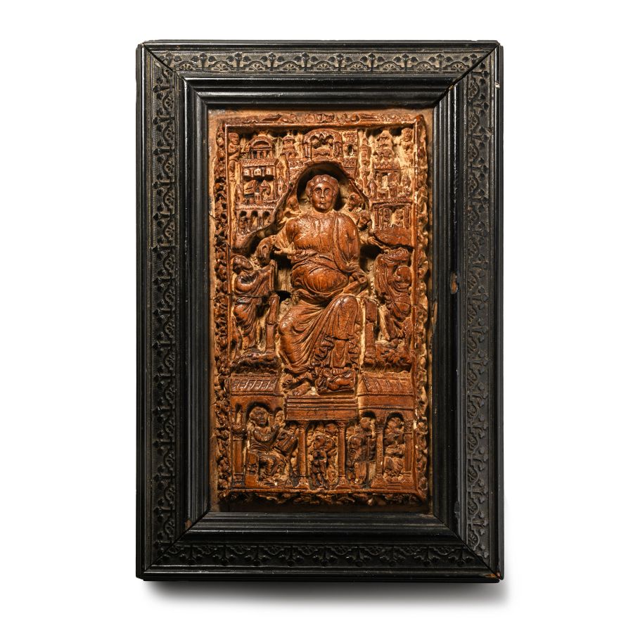 Carved Meerschaum Religious Panel