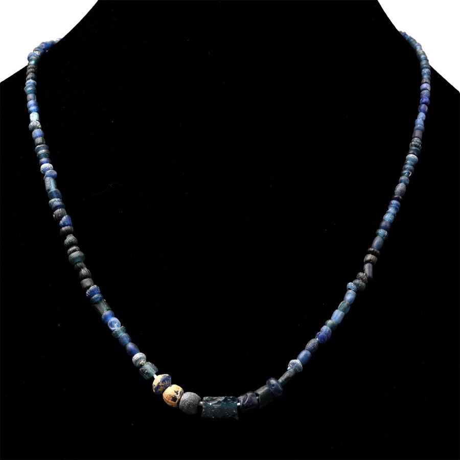 Roman Blue Glass Bead Necklace String