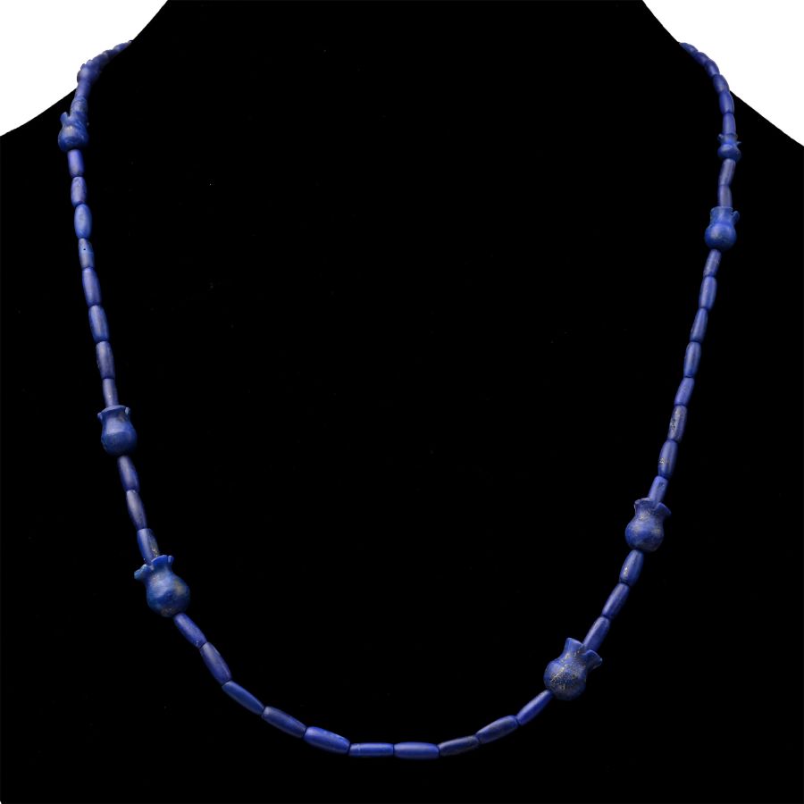 Western Asiatic Style Lapis Lazuli Bead Necklace String