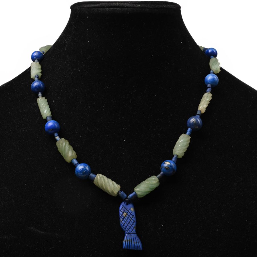 Western Asiatic Style Lapis Lazuli and Other Bead Necklace String