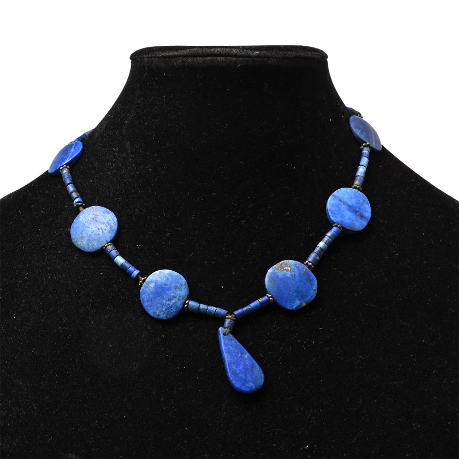 Western Asiatic Style Lapis Lazuli Bead Necklace String