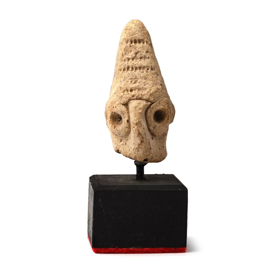 Greek Terracotta Idol Head