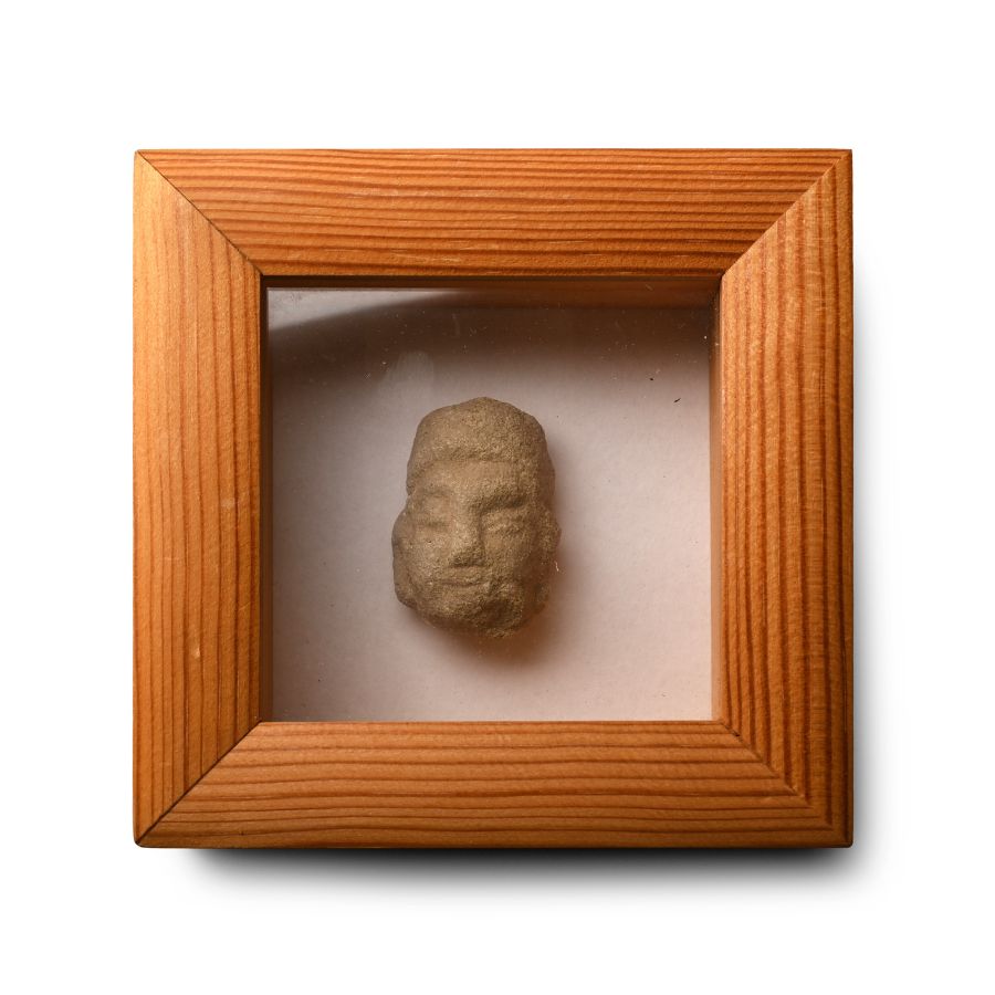 Framed Chinese Song Terracotta Head