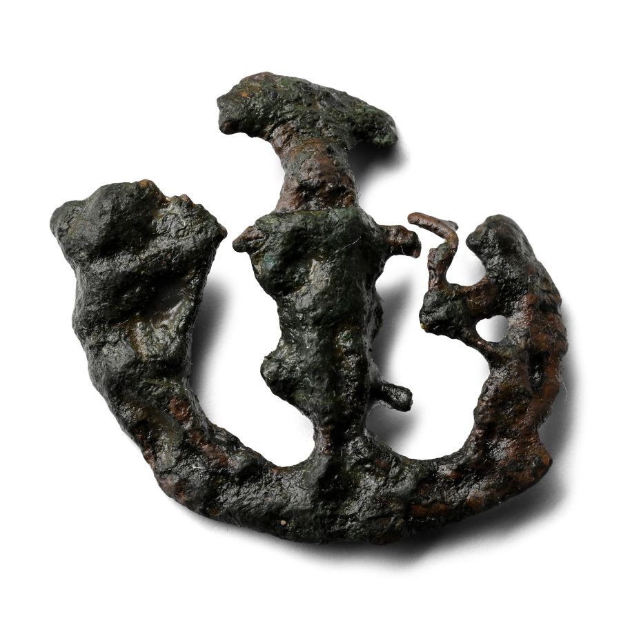 Medieval Pewter Saint Edmund's Pilgrim's Badge