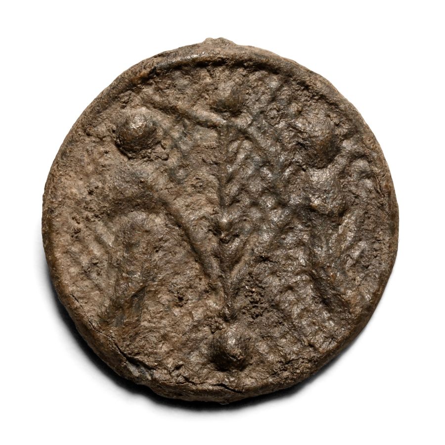 Medieval Pewter Pilgrim's Badge with Annunciation
