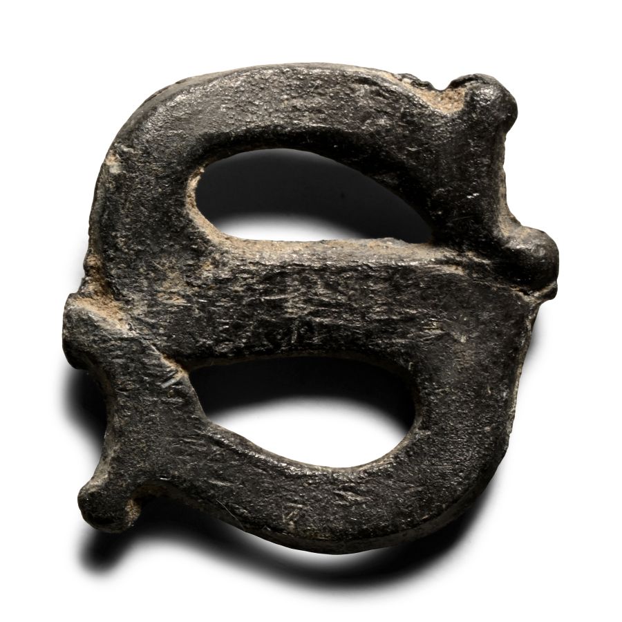 Medieval Pewter Letter 'S' Pilgrim's Badge