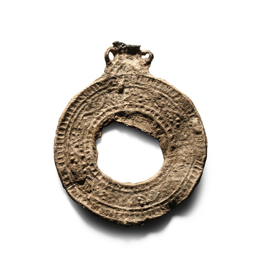 Roman Lead Votive Mirror Frame
