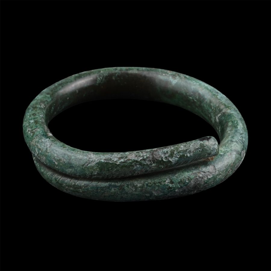 Bronze Age Decorated Coiled Bracelet