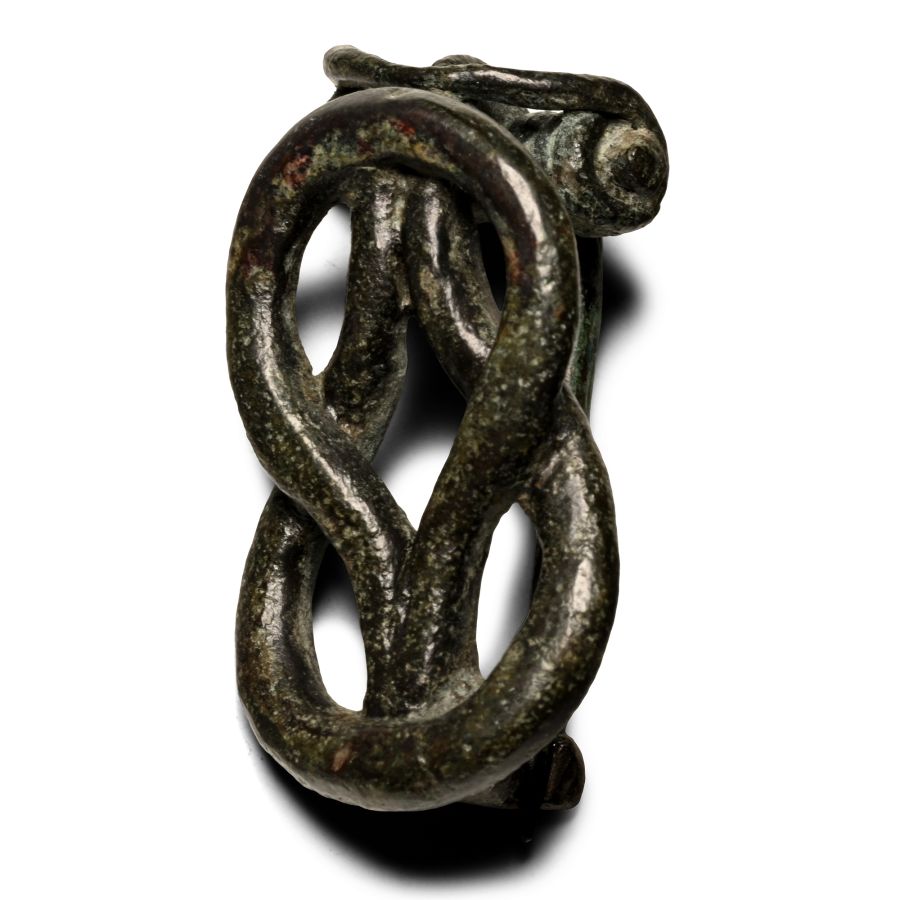 Roman Bronze Hercules Knot Brooch