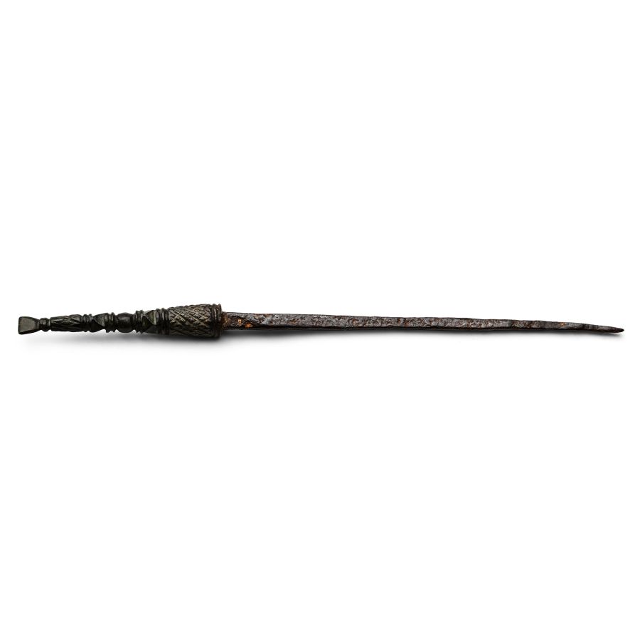Roman Iron-Shafted Bronze Stylus with Eraser