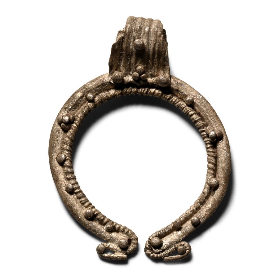 Roman Silver Lunar Pendant