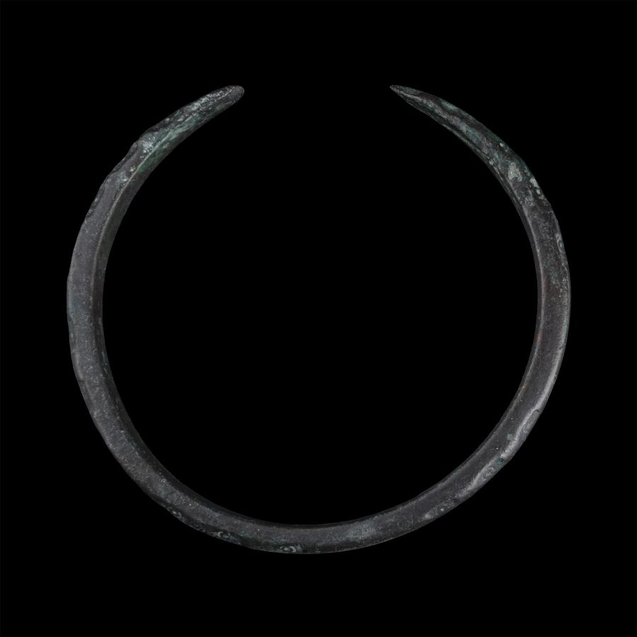 Roman Bronze Decorated Armilla Bracelet