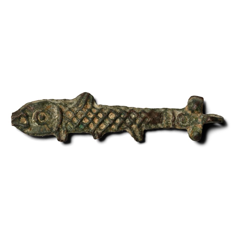 Byzantine Bronze Fish Pendant