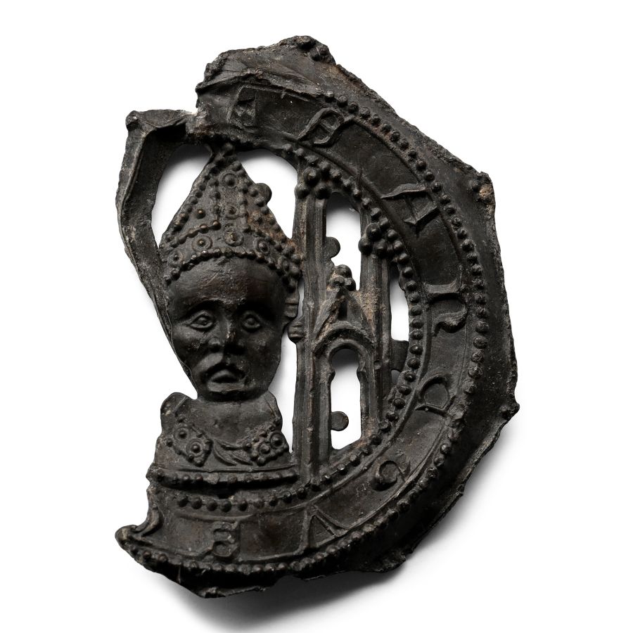 Medieval Pewter Pilgrim's Badge of Archbishop Thomas Becket