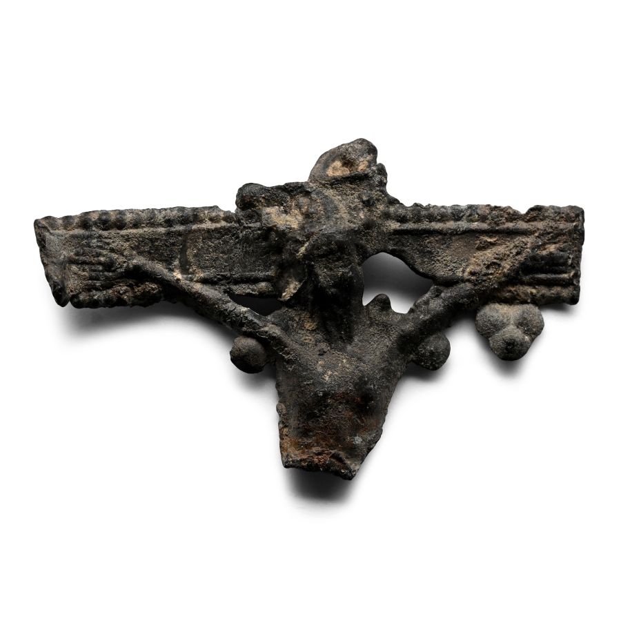 Medieval Pewter Pilgrim's Badge with Corpus Christi