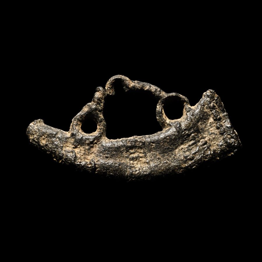 Medieval Pewter Pilgrim's Horn Badge of Saint Hubert